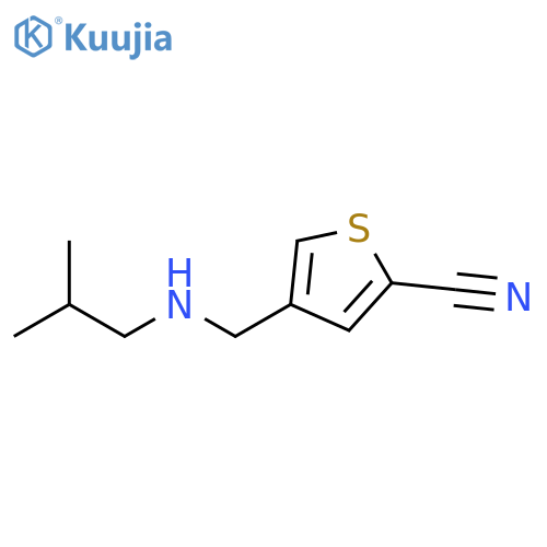 2-Thiophenecarbonitrile, 4-[[(2-methylpropyl)amino]methyl]- structure