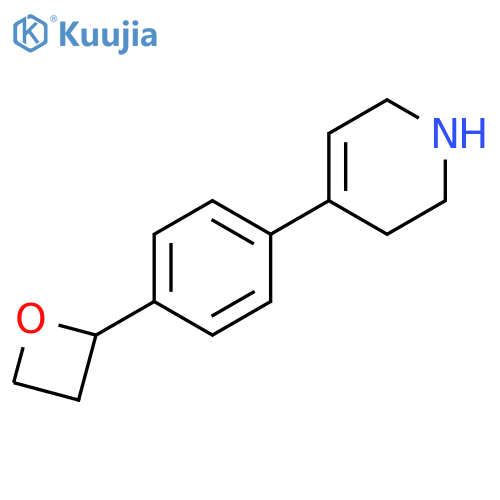 Pyridine, 1,2,3,6-tetrahydro-4-[4-(2-oxetanyl)phenyl]- structure
