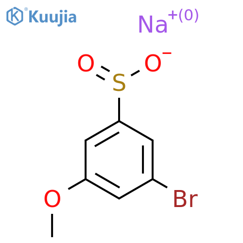 Sodium 3-bromo-5-methoxybenzene-1-sulfinate structure