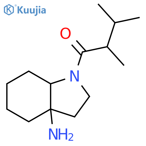 1-Butanone, 1-(3a-aminooctahydro-1H-indol-1-yl)-2,3-dimethyl- structure