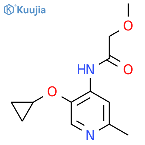 N-(5-cyclopropoxy-2-methylpyridin-4-yl)-2-methoxyacetamide structure
