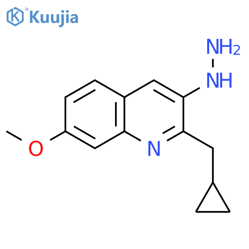 2-(Cyclopropylmethyl)-3-hydrazinyl-7-methoxyquinoline structure