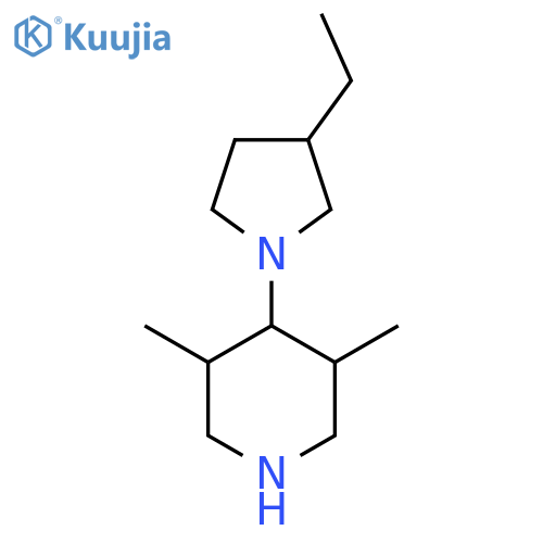 4-(3-Ethylpyrrolidin-1-yl)-3,5-dimethylpiperidine structure