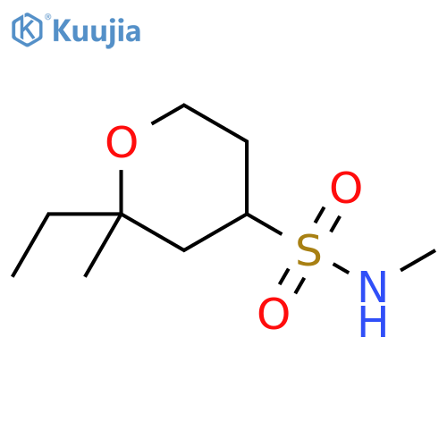 2H-Pyran-4-sulfonamide, 2-ethyltetrahydro-N,2-dimethyl- structure