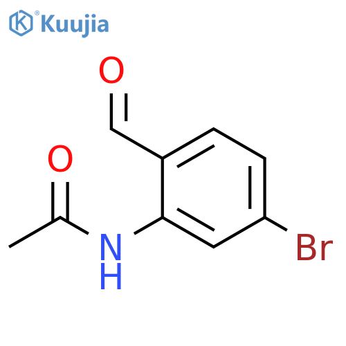 N-(5-bromo-2-formylphenyl)acetamide structure