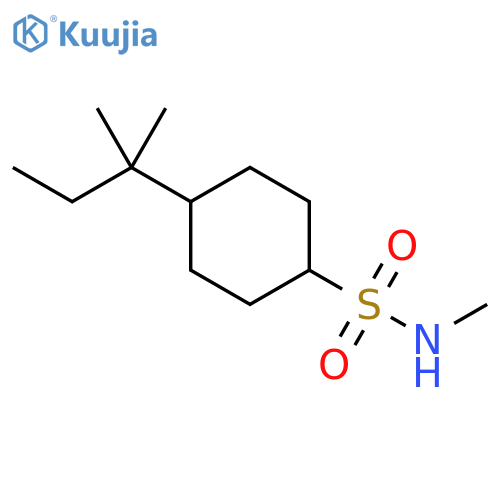 Cyclohexanesulfonamide, 4-(1,1-dimethylpropyl)-N-methyl- structure