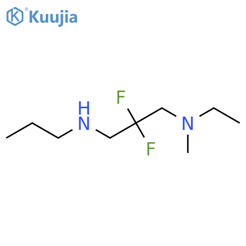 {3-[Ethyl(methyl)amino]-2,2-difluoropropyl}(propyl)amine structure