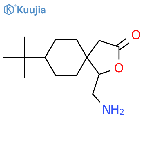 1-(Aminomethyl)-8-tert-butyl-2-oxaspiro[4.5]decan-3-one structure