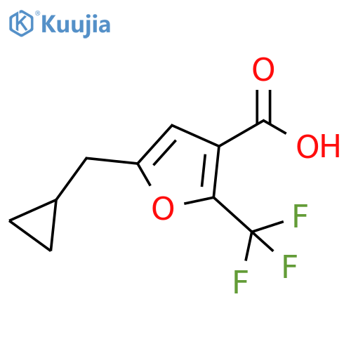 3-Furancarboxylic acid, 5-(cyclopropylmethyl)-2-(trifluoromethyl)- structure