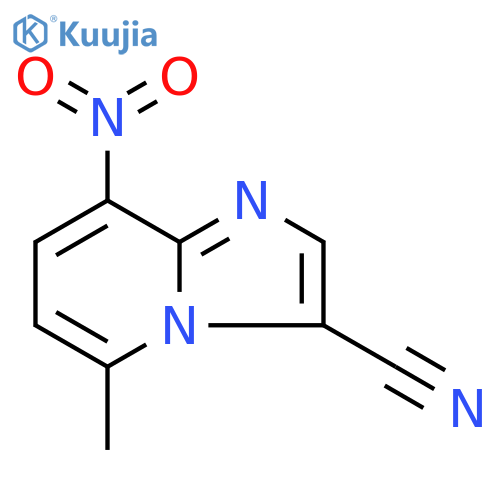 5-methyl-8-nitroimidazo[1,2-a]pyridine-3-carbonitrile structure