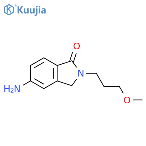 1H-Isoindol-1-one, 5-amino-2,3-dihydro-2-(3-methoxypropyl)- structure