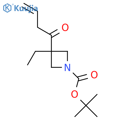 Tert-butyl 3-(but-3-enoyl)-3-ethylazetidine-1-carboxylate structure