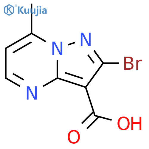 Pyrazolo[1,5-a]pyrimidine-3-carboxylic acid, 2-bromo-7-methyl- structure