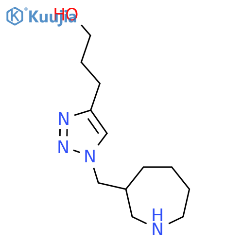 3-{1-[(azepan-3-yl)methyl]-1H-1,2,3-triazol-4-yl}propan-1-ol structure