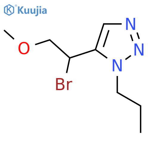 5-(1-bromo-2-methoxyethyl)-1-propyl-1H-1,2,3-triazole structure