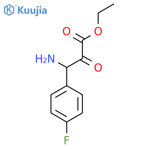 Benzenepropanoic acid, β-amino-4-fluoro-α-oxo-, ethyl ester structure
