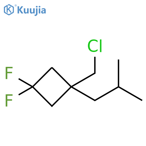 Cyclobutane, 1-(chloromethyl)-3,3-difluoro-1-(2-methylpropyl)- structure