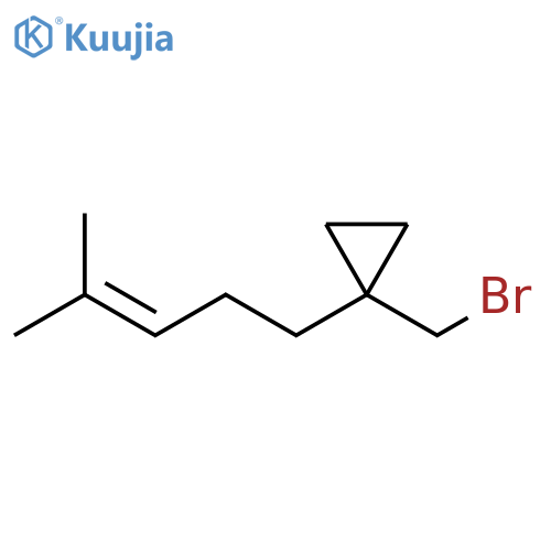Cyclopropane, 1-(bromomethyl)-1-(4-methyl-3-penten-1-yl)- structure