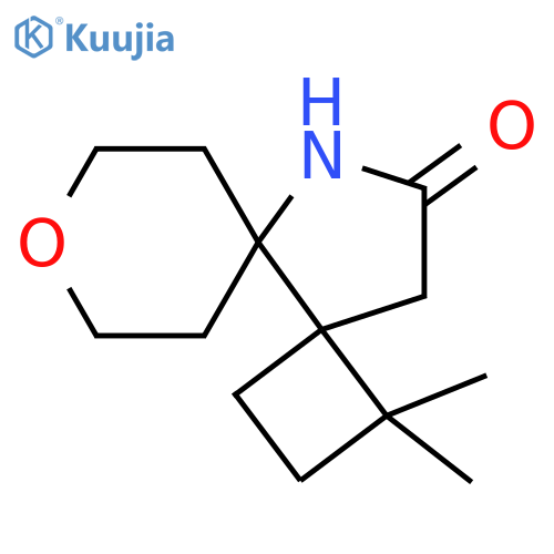 8-Oxa-11-azadispiro[3.0.5.3]tridecan-12-one, 1,1-dimethyl- structure