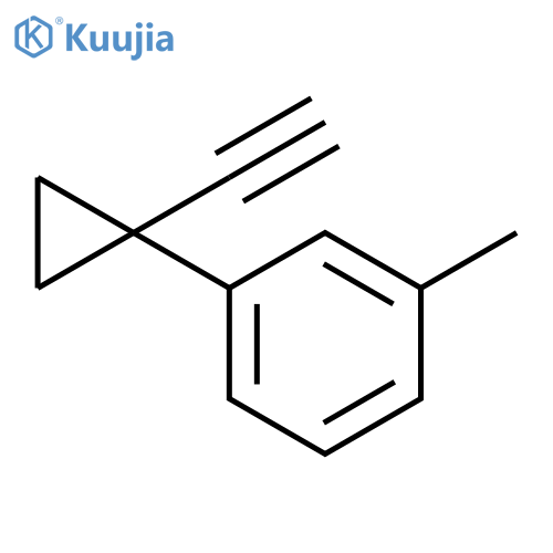 Benzene, 1-(1-ethynylcyclopropyl)-3-methyl- structure