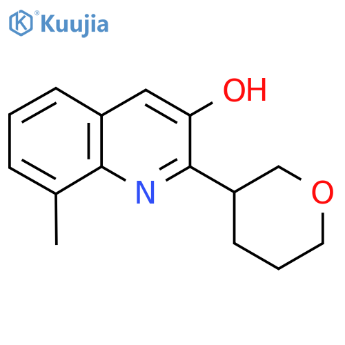 8-Methyl-2-(oxan-3-yl)quinolin-3-ol structure