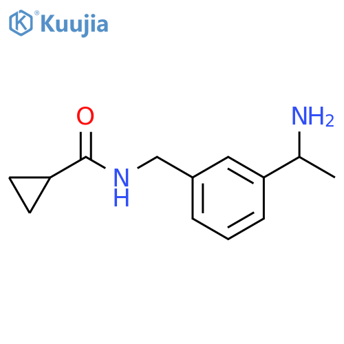 Cyclopropanecarboxamide, N-[[3-(1-aminoethyl)phenyl]methyl]- structure