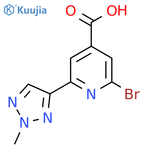 2-bromo-6-(2-methyl-2H-1,2,3-triazol-4-yl)pyridine-4-carboxylic acid structure