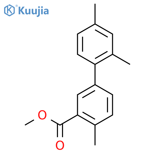 Methyl 5-(2,4-dimethylphenyl)-2-methylbenzoate structure