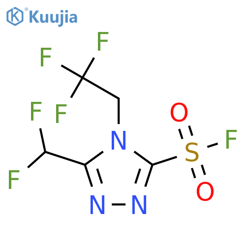 5-(Difluoromethyl)-4-(2,2,2-trifluoroethyl)-1,2,4-triazole-3-sulfonyl fluoride structure