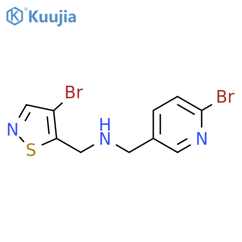 3-Pyridinemethanamine, 6-bromo-N-[(4-bromo-5-isothiazolyl)methyl]- structure
