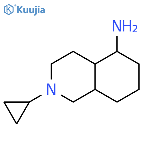 5-Isoquinolinamine, 2-cyclopropyldecahydro- structure