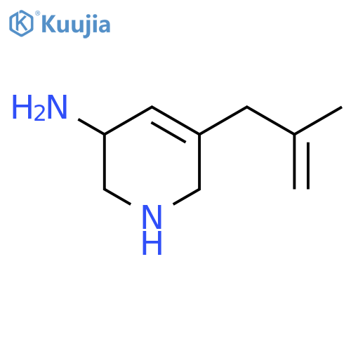 5-(2-Methylprop-2-en-1-yl)-1,2,3,6-tetrahydropyridin-3-amine structure