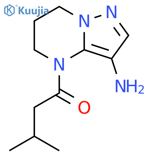 1-Butanone, 1-(3-amino-6,7-dihydropyrazolo[1,5-a]pyrimidin-4(5H)-yl)-3-methyl- structure