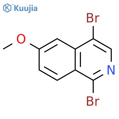 Isoquinoline, 1,4-dibromo-6-methoxy- structure