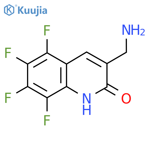 3-(aminomethyl)-5,6,7,8-tetrafluoro-1H-quinolin-2-one structure