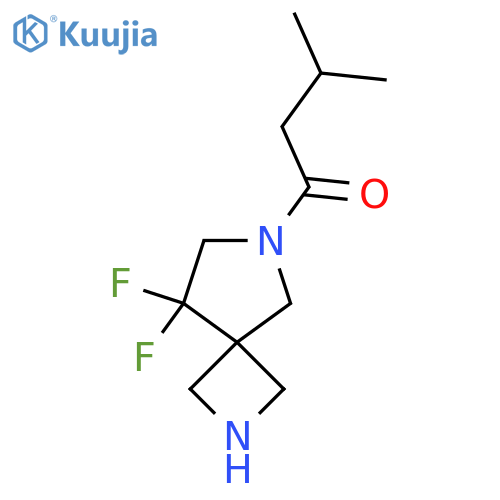 1-{8,8-Difluoro-2,6-diazaspiro[3.4]octan-6-yl}-3-methylbutan-1-one structure