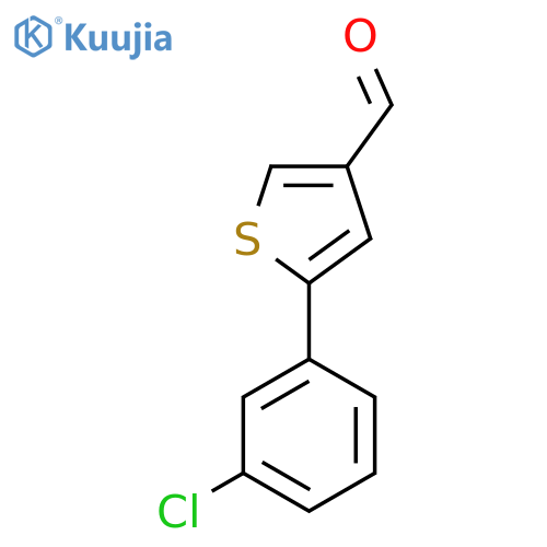 5-(3-Chlorophenyl)thiophene-3-carbaldehyde structure