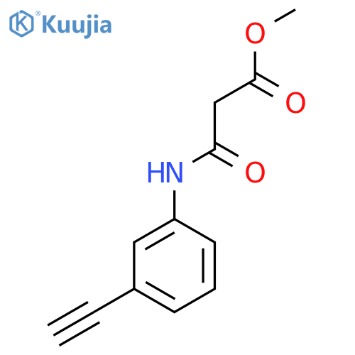 Methyl 2-[(3-ethynylphenyl)carbamoyl]acetate structure