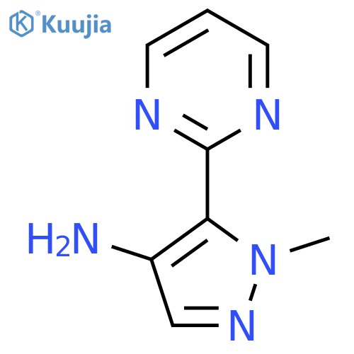 1-methyl-5-(pyrimidin-2-yl)-1H-pyrazol-4-amine structure