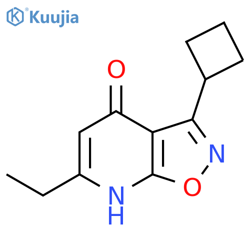 3-Cyclobutyl-6-ethyl-[1,2]oxazolo[5,4-b]pyridin-4-ol structure