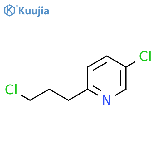 Pyridine, 5-chloro-2-(3-chloropropyl)- structure