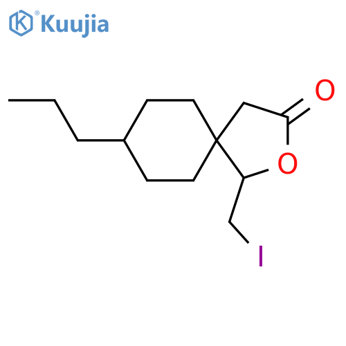 1-(iodomethyl)-8-propyl-2-oxaspiro4.5decan-3-one structure