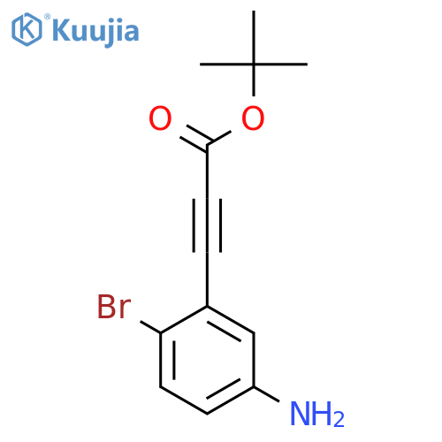Tert-butyl 3-(5-amino-2-bromophenyl)prop-2-ynoate structure
