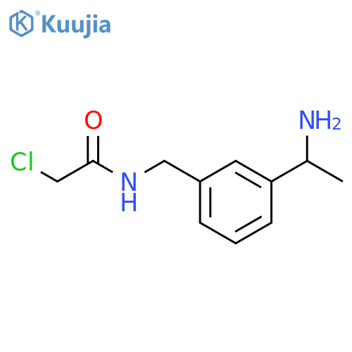 Acetamide, N-[[3-(1-aminoethyl)phenyl]methyl]-2-chloro- structure