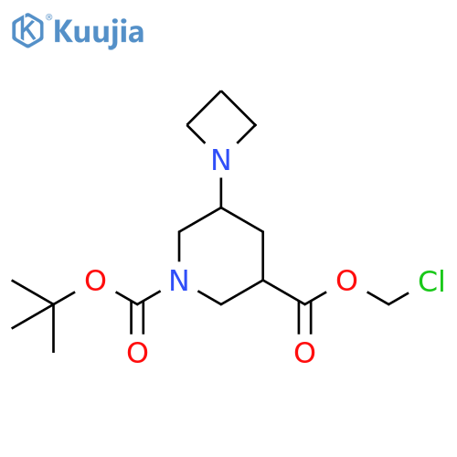 1,3-Piperidinedicarboxylic acid, 5-(1-azetidinyl)-, 3-(chloromethyl) 1-(1,1-dimethylethyl) ester structure
