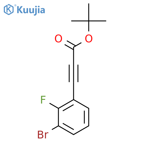 Tert-butyl 3-(3-bromo-2-fluorophenyl)prop-2-ynoate structure