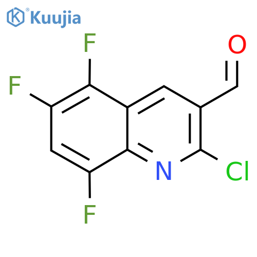2-Chloro-5,6,8-trifluoroquinoline-3-carbaldehyde structure