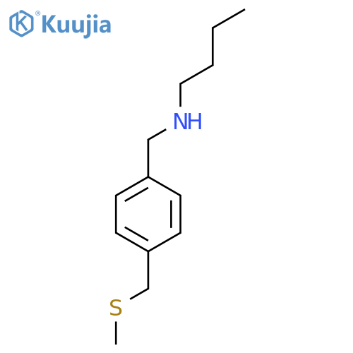 Butyl({4-[(methylsulfanyl)methyl]phenyl}methyl)amine structure