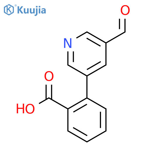 2-(5-Formylpyridin-3-yl)benzoic acid structure