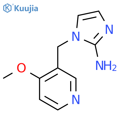 1-(4-methoxypyridin-3-yl)methyl-1H-imidazol-2-amine structure